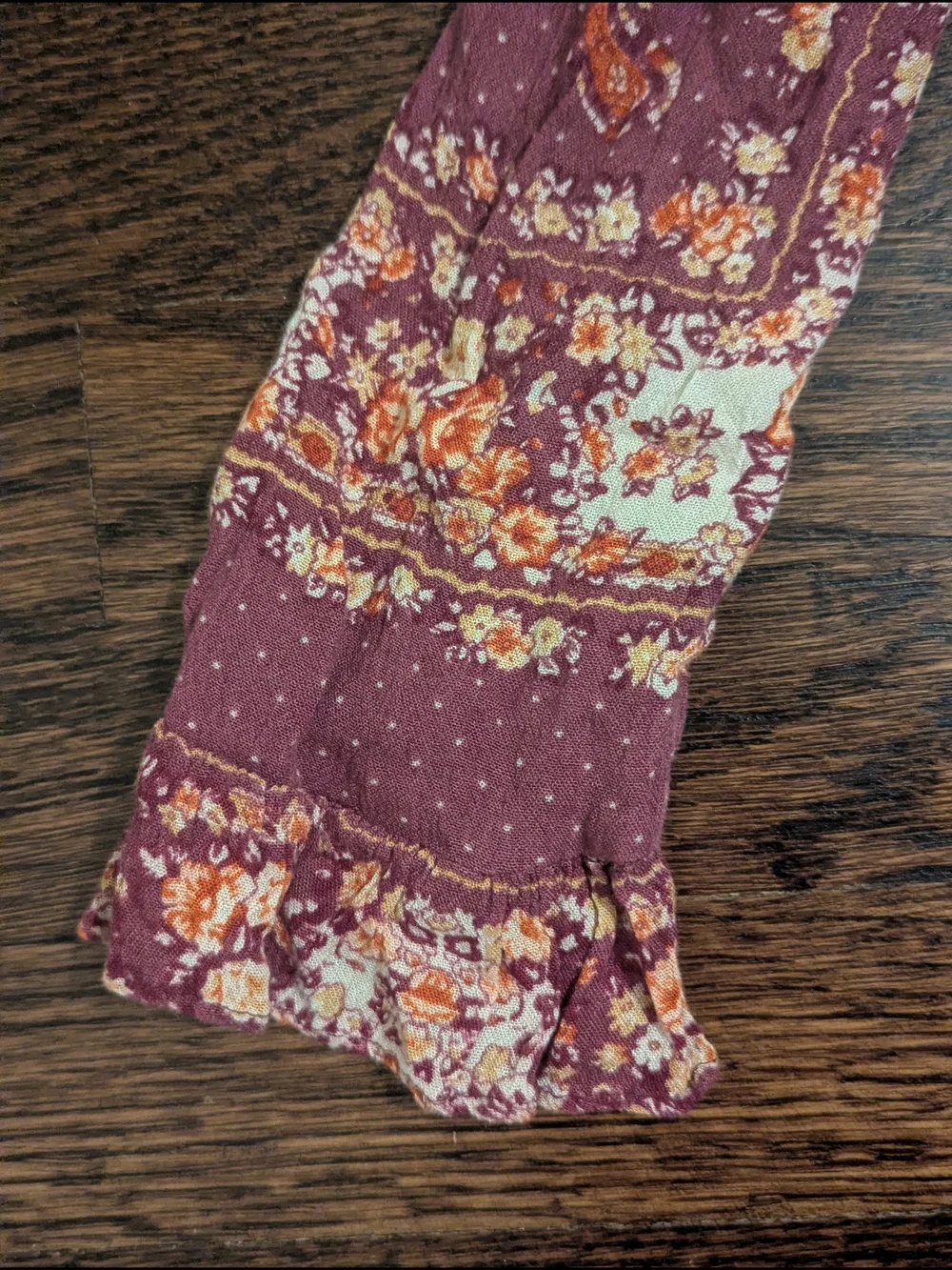Free People Bridget Mini Dress SP BuFree People Mauve Floral Paisley Peasant Top